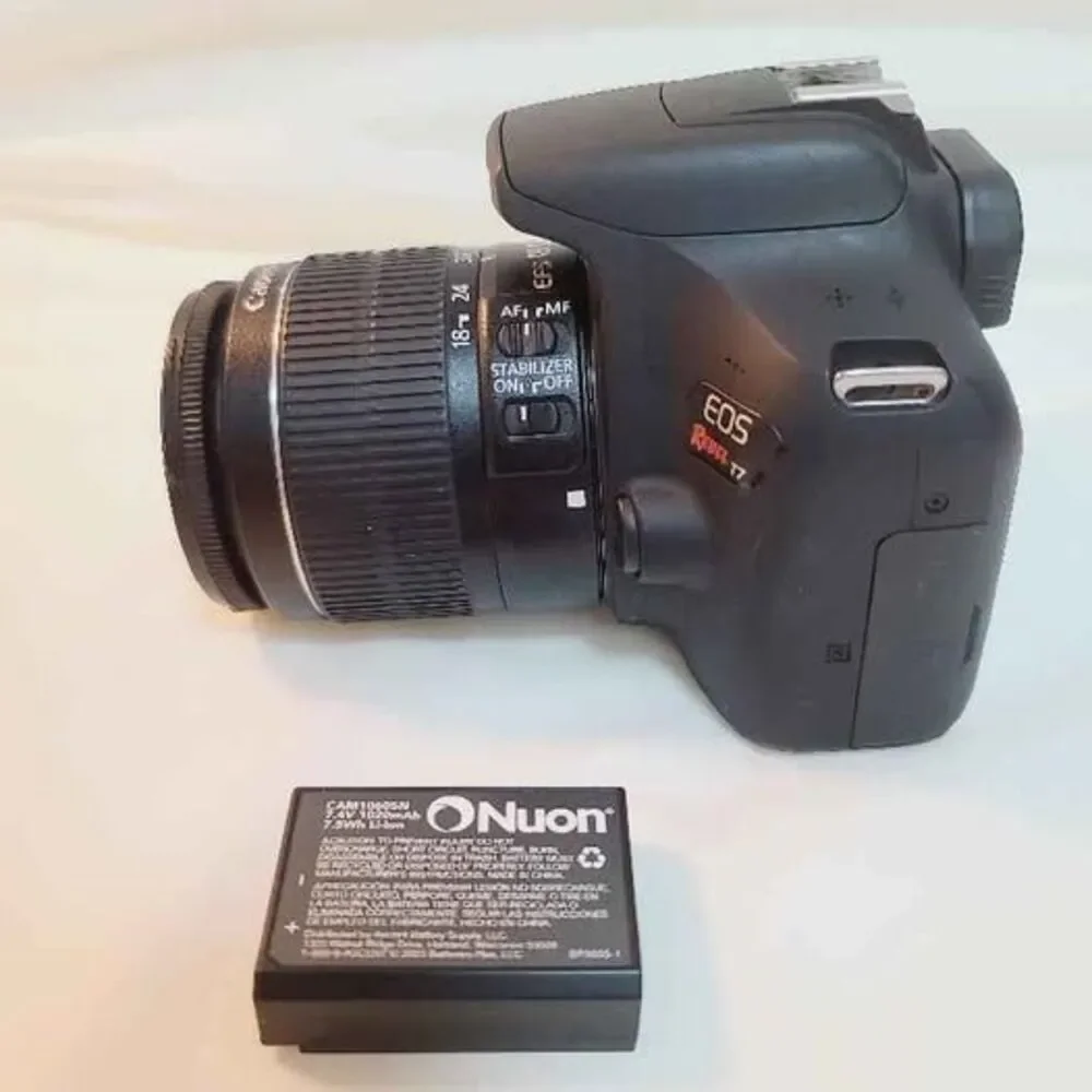 Camera Canon EOS Revel T7 18-55mm EF-S Lens Fully Functional